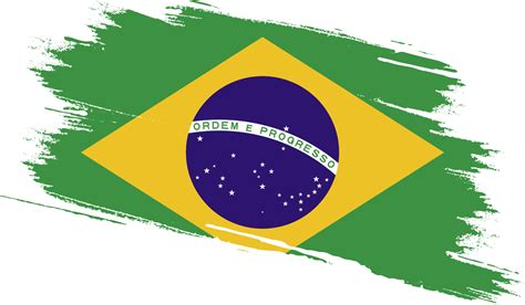 brazil flag  grunge texture  png