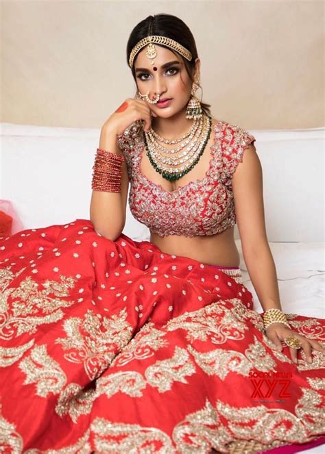 actress nidhhi agerwal hot stills in traditional attire social news xyz