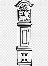 Reloj Grandfather Pared Relojes Piso Abuelo sketch template