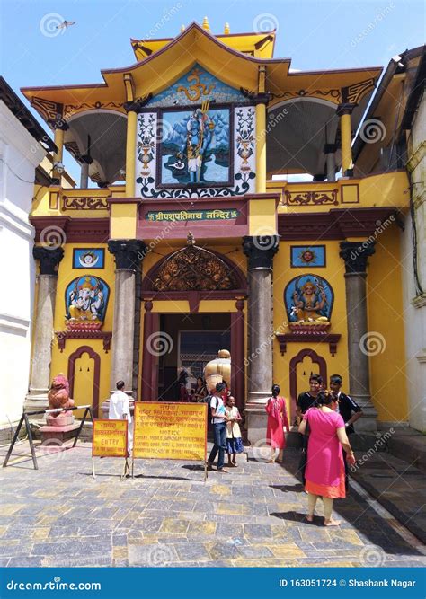 Pashupatinath Temple Entrance Editorial Stock Image Image Of Entrance