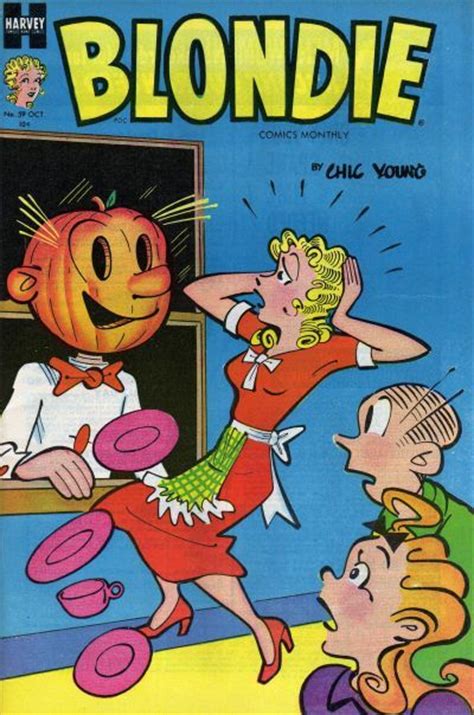 vintage blondie halloween comic autumn fest illustrations pinterest