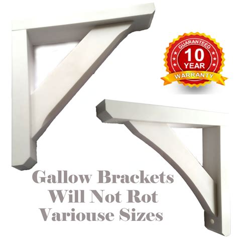 gallow porch brackets bay window sizes    white   rot ebay