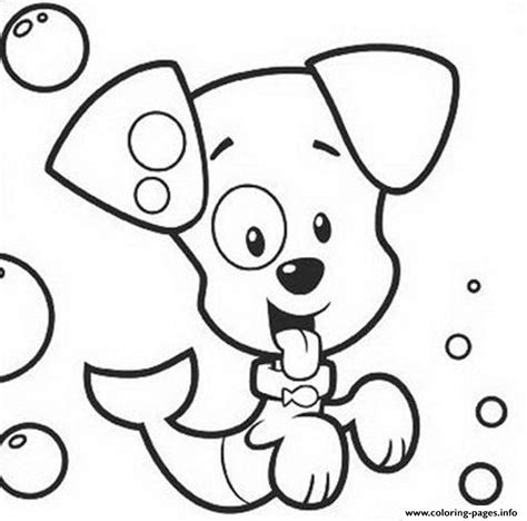 puppy bubble guppies sac coloring page printable