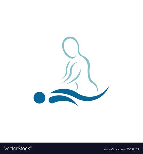 massage logo royalty free vector image vectorstock