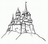 Castle Coloring Frozen Pages Disneyland Printable Drawing Disney Elsa Clipart Burg Colorear Para Harry Potter Malen Castles Color Movie Fantasy sketch template