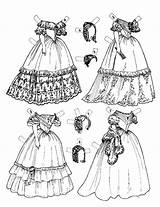 Coloring Pages Dress Doll Fashion Dresses Designing Color Printable Carol Christmas Getcolorings Print sketch template