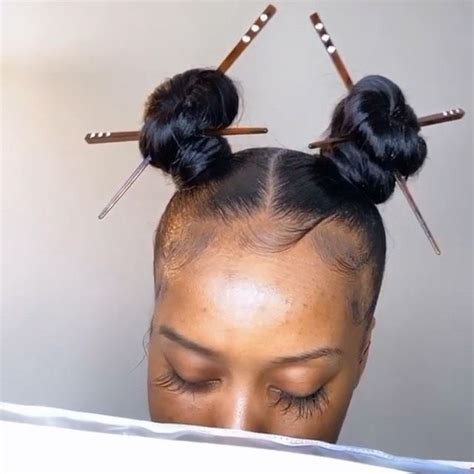Cheap Great Virgin Human Hair On Instagram “cute Chopsticks 🥢 In Two