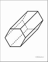 Hexagonal Prism sketch template