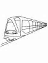 Metro Coloring Passenger Waiting Tube sketch template