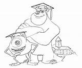 University Monsters Coloring Random Library sketch template