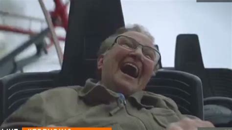 Adorable Granny Rides Roller Coaster For The First Time Video