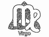 Virgo Constellation sketch template