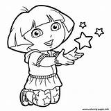 Dora Coloring Stars Happy Pages Printable Princess Colouring Explorer Print Coloriage Pdf Color Popular Playing sketch template