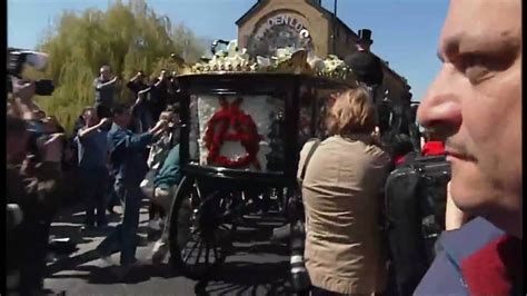 hundreds turn out for malcolm mclaren s funeral youtube