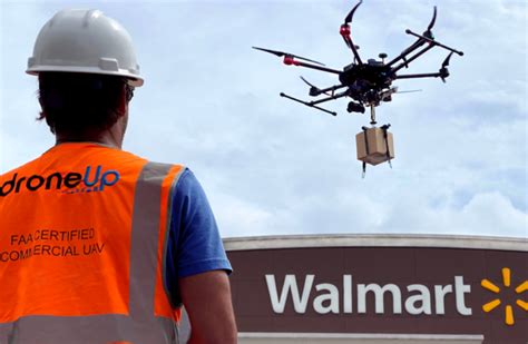 walmart invests  drone delivery provider droneup uas vision