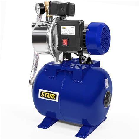 xtremepowerus hp pressurized booster system  pump tank irrigation garden water pump
