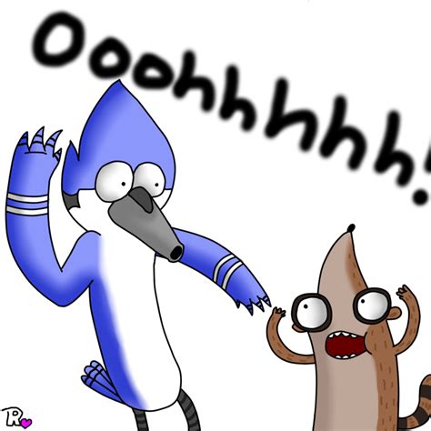 mordecai and rigby by sclirada on deviantart