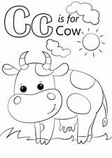 Tulamama Alphabet Farm Letra Vaca Supercoloring Hereford Mommies Daddies Note sketch template