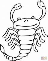 Coloring Pages Scorpion Zodiac Scorpio Printable Sign Color Kids Animals Scorpions Painting Click Worksheets Categories sketch template