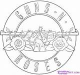 Guns Roses Tattoos Drawing Tattoo Coloring Gun Logo Symbol Draw Choose Board Wallpaper Today sketch template