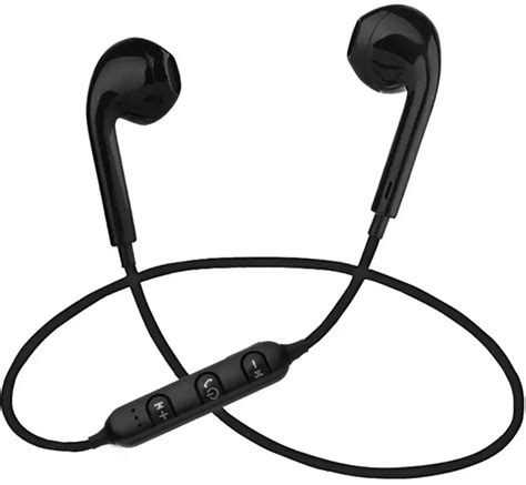 buy wireless  ear bluetooth headset  mic black     shopclues