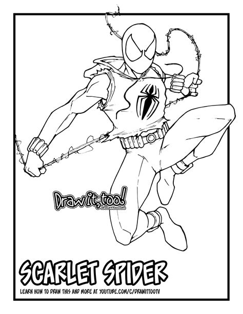 spider man ps coloring page printable  cdr  docx