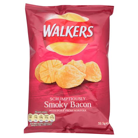 walkers smoky bacon crisps   british store