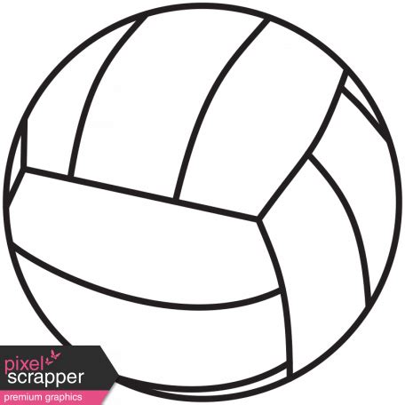 illustration volleyball template graphic  marisa lerin