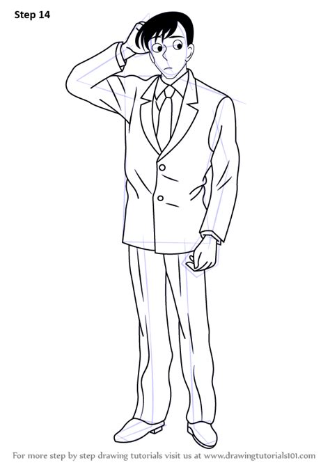 learn how to draw wataru takagi from detective conan detective conan step by step drawing