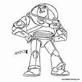Buzz Lightyear Coloring Pages Printable Color Kids Adults sketch template