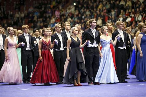 gallery finnish high school sophomores don formal dress for annual