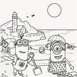 Minions Minion Coloriages Colorir Despicable Vacance Sands Costume Teens Desenhos Coloringfree Pilots Assez Magnifique Many Favorito Villano Cattivissimo sketch template