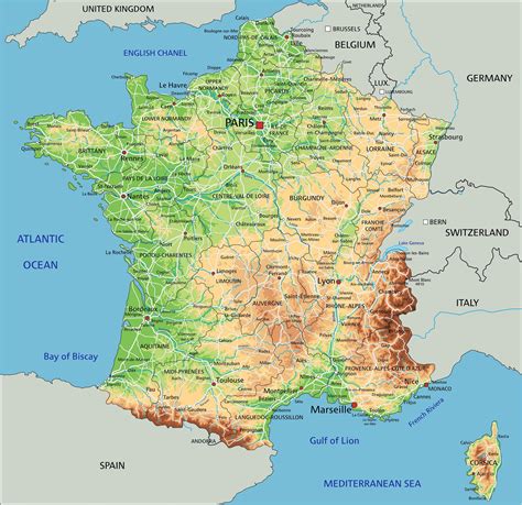 carte de france france carte des villes regions politique routes