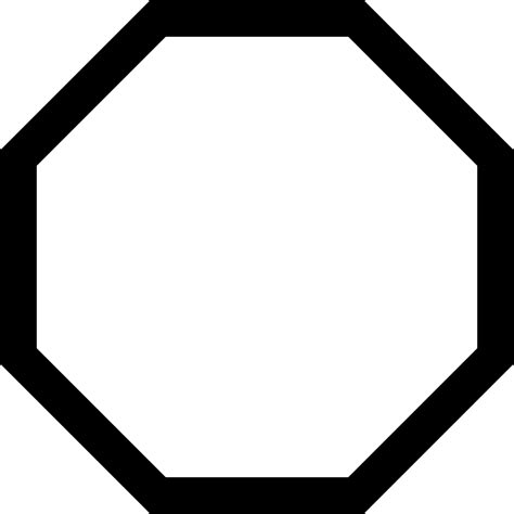 octagon shape shape templates sign templates templates images