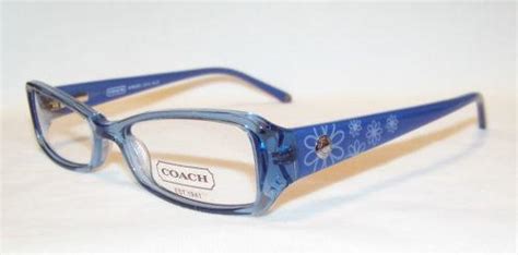 coach eyeglass frames blue ebay