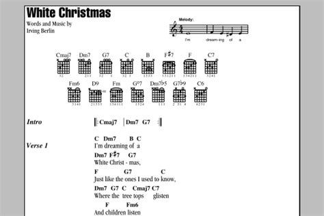 White Christmas By Irving Berlin Guitar Chords Lyrics Guitar Instructor