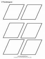 Parallelogram Templates Printable Inch Blank Timvandevall sketch template