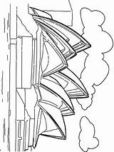 Sydney Opera House Coloring Wonders Kids Pages Colouring Australia Fun Getcolorings Building Wereld sketch template