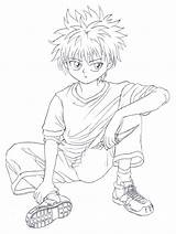 Gon Killua sketch template