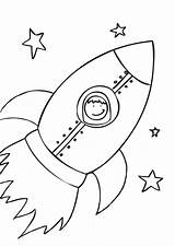 Rocket Ship Simple Drawing Coloring Pages Paintingvalley sketch template