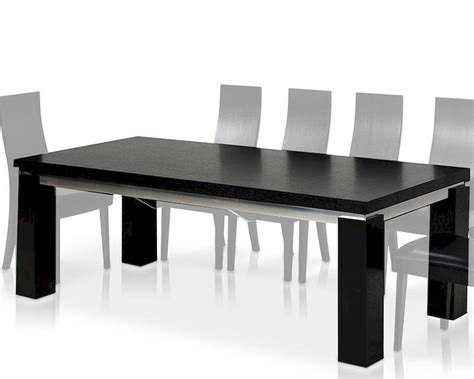 maxi modern black oak dining table dmaxi set