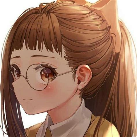 Cool Anime Girl Wear Glasses Seleran