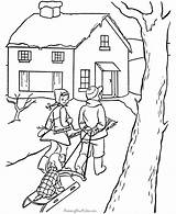 Coloring Pages Houses Kids sketch template