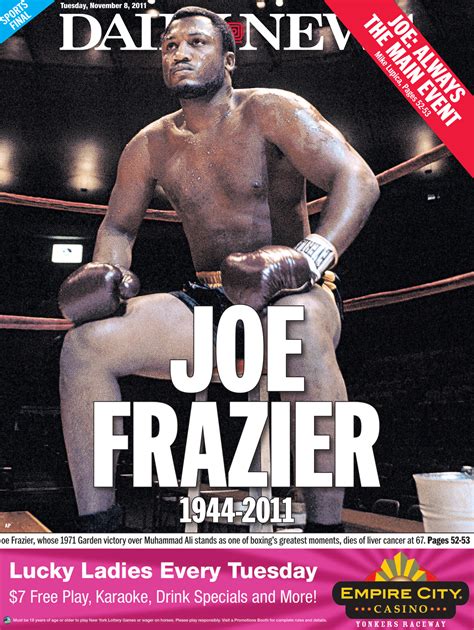 Joe Frazier Dies Loses Battle With Liver Cancer Over 40 Years After