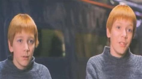 the weasley twins from harry potter look unrecognisable