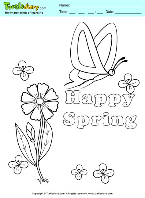 spring coloring sheets  preschool wwwpreschoolcoloringbookcom