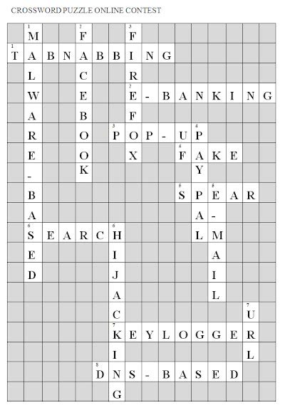 phishing crossword puzzle winner