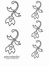 Stencil Flourish Flower Coloring Printcolorfun sketch template