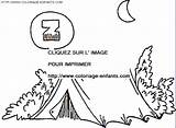 Campamento sketch template