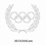 Coloring Rings Olympic Pages Coloringhome Olympics Ring Comments Color sketch template